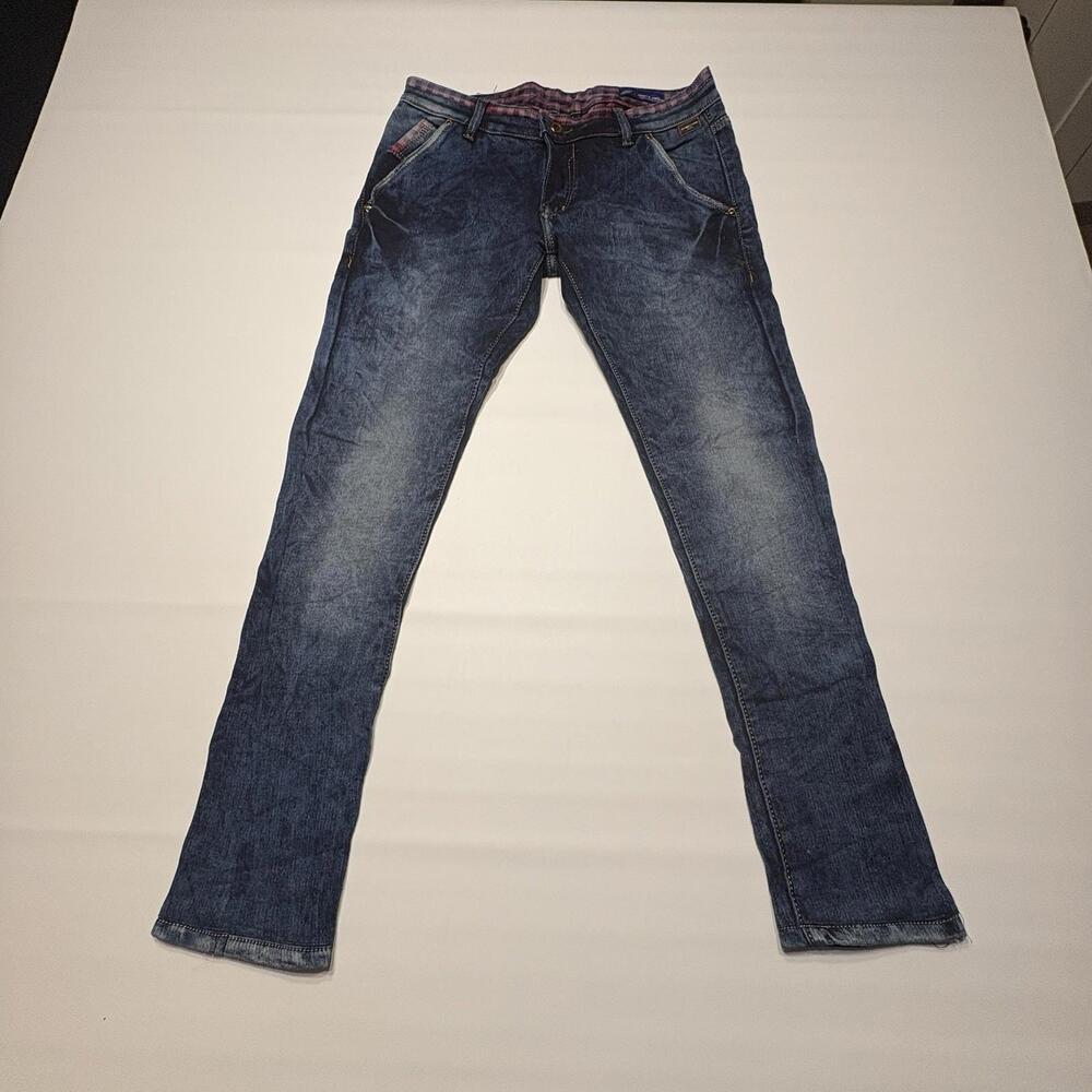 Jimmy & Jordan Premium Denim Jeans Plaid Lining Size 34